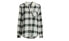 Фото #4 товара Time and Tru Flannel Shirt Women's Large Black Plaid Cotton Hooded Long Sleeve