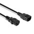 Lindy 0.5m IEC C14 to IEC C13 Mains Cable - 0.5 m - C14 coupler - C13 coupler