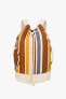 Striped backpack with seahorse detail - limited edition