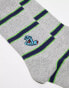 Santa Cruz screaming hand stripe socks in white