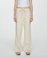 ფოტო #1 პროდუქტის Women's Elastic Waist Cotton Pants