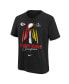 ფოტო #3 პროდუქტის Big Boys Black Kansas City Chiefs Super Bowl LVIII Champions Lombardi Trophy T-shirt