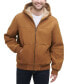 Фото #1 товара Men's Hooded Zip-Front Fleece-Lined Bomber Jacket