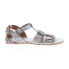 Фото #1 товара Bed Stu Mabely F373038 Womens Gray Leather Hook & Loop Strap Sandals Shoes