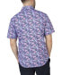 Фото #2 товара Men's Tropical Leaves Knit Short Sleeve Shirt