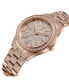 ფოტო #3 პროდუქტის Women's Cristal Diamond (1/8 ct. t.w.) Watch in 18k Rose Gold-plated Stainless-steel Watch 38mm