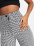 Miss Selfridge trouser in mono dogtooth check