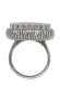 ფოტო #2 პროდუქტის Suzy Levian Sterling Silver Cubic Zirconia Pave Heart Elevated Statement Ring