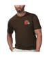 Фото #1 товара Men's Brown Cleveland Browns Licensed to Chill T-shirt