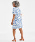 ფოტო #4 პროდუქტის Plus Size Printed Boat-Neck Dress, Created for Macy's