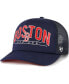 Men's Navy Boston Red Sox Backhaul Foam Trucker Snapback Hat