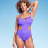 Фото #2 товара Women's Bead Detail Tunneled Front Cut Out One Piece Swimsuit - Shade & Shore