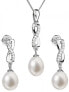Set of silver jewelery with genuine pearls Pavon 29041.1