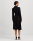 ფოტო #2 პროდუქტის Women's Belted Double-Faced Georgette Shirtdress