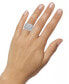 Diamond Baguette & Round Statement Ring (2 ct. t.w.) in 10k White Gold