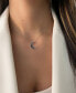 Denim Ombré Sapphire (3/8 ct. t.w.) & White Sapphire Accent Crescent Moon 18" Pendant Necklace in 14k White Gold