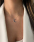 ფოტო #2 პროდუქტის Denim Ombré Sapphire (3/8 ct. t.w.) & White Sapphire Accent Crescent Moon 18" Pendant Necklace in 14k White Gold