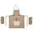 Фото #2 товара ALBERO MIO Children´S Waterproof Apron With Sleeves 60x50 cm Teddy Bear