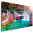 Фото #1 товара Leinwandbild WASSERFALL Wald Natur 3D