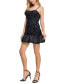 ფოტო #6 პროდუქტის Juniors' Sweetheart-Neck Taffeta Rosette Dress