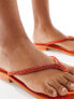 Фото #5 товара Simmi London Havanah embellished flat sandal in orange