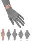 ფოტო #4 პროდუქტის Women's Pink Polyurethane Leather Strap with Stitching Watch, 22X28mm