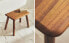 Bevelled acacia stool Коричневый, 33 x 25 x 22 cm - фото #8