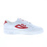 Фото #2 товара Fila Lnx-100 1TM01577-121 Mens White Leather Lifestyle Sneakers Shoes 11.5