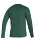 Фото #4 товара Men's Green Miami Hurricanes Sideline Locker Strikethrough Creator AEROREADY Long Sleeve T-shirt