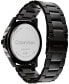 ფოტო #3 პროდუქტის Men's Three Hand Black Stainless Steel Bracelet Watch 44mm