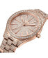 ფოტო #5 პროდუქტის Women's Cristal Diamond (1/8 ct.t.w.) 18k rose Gold Plated Stainless Steel Watch