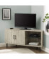 Фото #4 товара 48" 2 Door Glass Shelf Corner TV Console