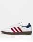 adidas Originals Samba OG trainers in white and oxblood