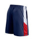 Фото #4 товара Men's Navy New England Patriots Prep Colorblock Shorts