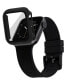 Unisex Black Full Protection Bumper with Glass for 45mm Apple Watch