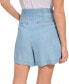 Women's Pleated High Rise Shorts