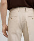 Men's Stretch Fabric Slim-Fit Suit Pants