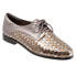 Trotters Lizzie T1858-042 Womens Silver Narrow Leather Oxford Flats Shoes 7.5 - фото #2