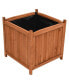 Raised Beds 2 pcs 19.7"x19.7"x19.7" Firwood