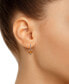 ფოტო #4 პროდუქტის Gemstone Leverback Earrings in 10K White Gold