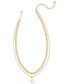 Фото #2 товара Kendra Scott 14k Gold-Plated Color Flower Layered Pendant Necklace, 16" + 3" extender