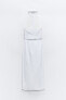Фото #5 товара Платье миди с горловиной халтер ZARA