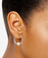 ფოტო #2 პროდუქტის Cultured Freshwater Pearl (7mm) Hoop Earrings in Sterling Silver
