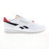 Фото #2 товара Reebok Classic Leather Mens White Leather Lace Up Lifestyle Sneakers Shoes