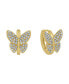 Фото #1 товара Crystal Butterfly Huggie Hoop Earring