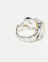 Фото #4 товара Faded Future rough cut stone signet ring in silver