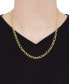 Фото #3 товара Italian Gold 22" Figaro Link Necklace (5-3/4mm) in 14k Gold