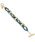Blue Patina Link Bracelet