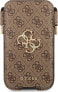 Guess Guess Torebka na telefon GUHCP12L4GPSBR 6,7" brązowy/brown 4G Metal Logo - фото #2