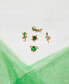 ფოტო #3 პროდუქტის Women's Emerald Rainforest Stud Set